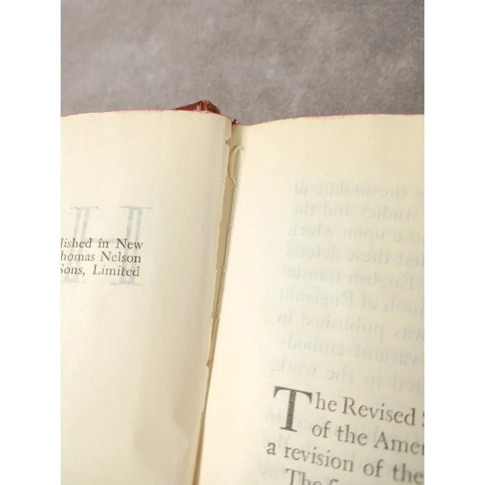 The Holy Bible Revised Standard Version Red Hardcover Thomas Nelson & Sons 1953
